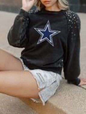 Dallas Cowboys sweatshirt  crop pullover Sweatshirt